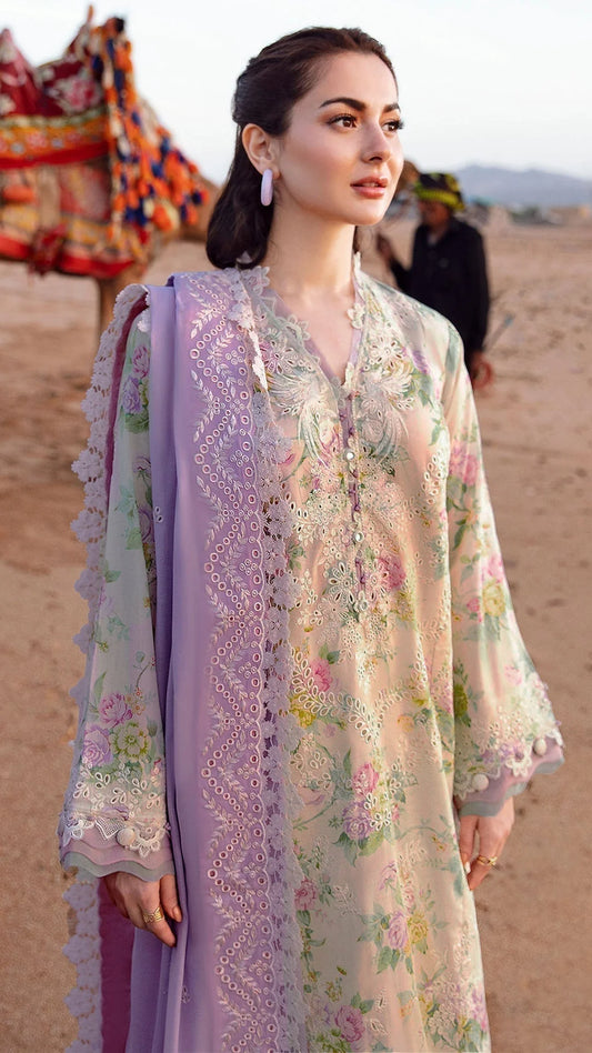 3 Pc Printed Lawn Shirt with Voile Printed Dupatta V1544 by ZARTHREAD – Women’s Fashion, Pakistani Clothing, Trendy Printed Lawn Set
