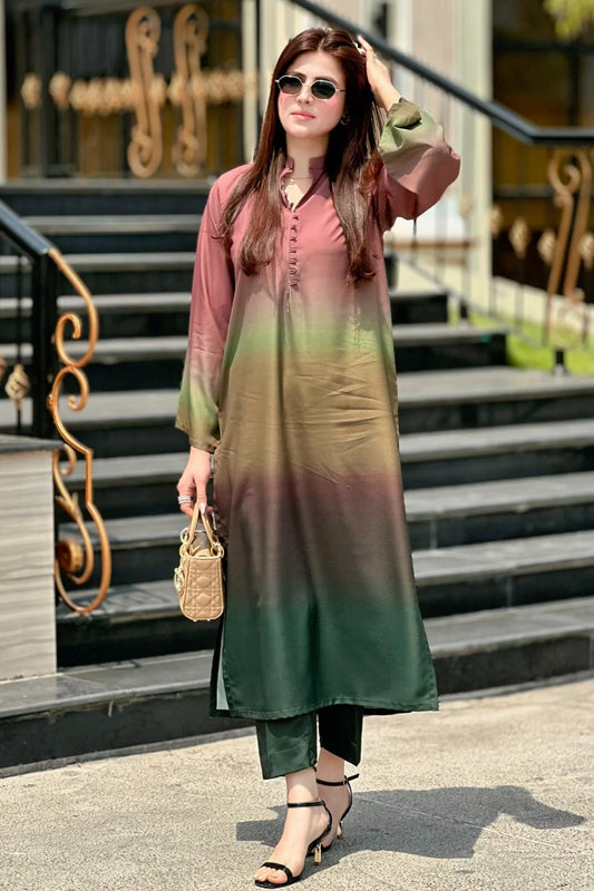 LULUSAR Silk 2PC Digital Printed V267