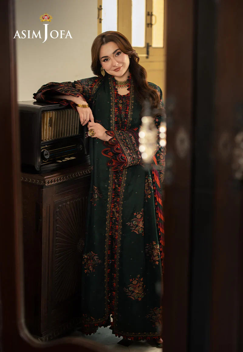 Asif Jofa 3PC Dhanak Embroidered Unstitched Suit by ZARTHREAD – Front View
