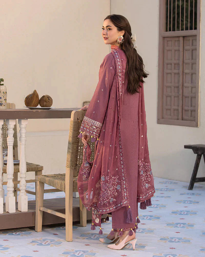 Lawn-3PC Embroidered Shirt with Chiffon Embroidered Dupatta V1321W
